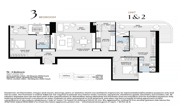 bptp gaia residences sector 102 gurgaon floor plan